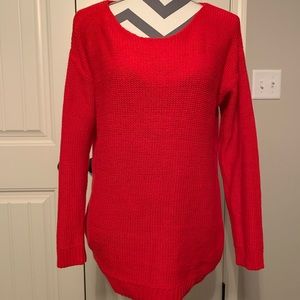 Red sweater very heavy Material